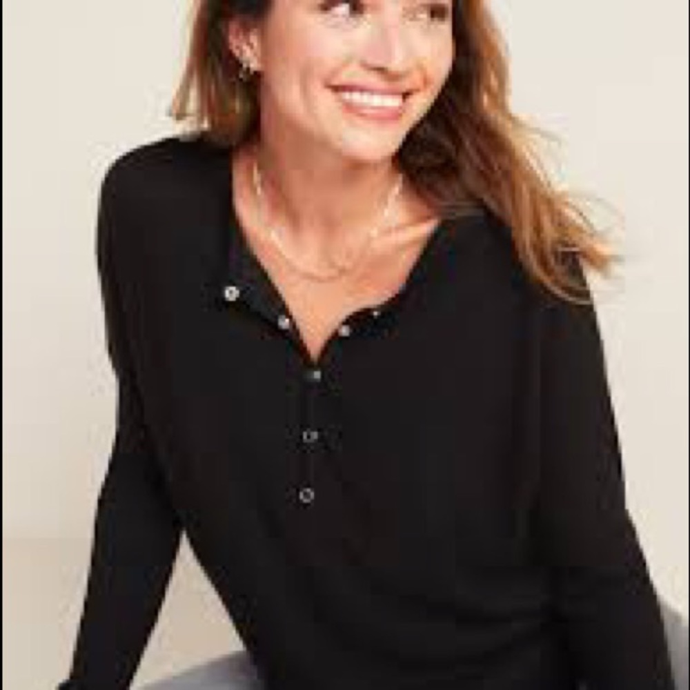 Old Navy Waffle Knit Henley